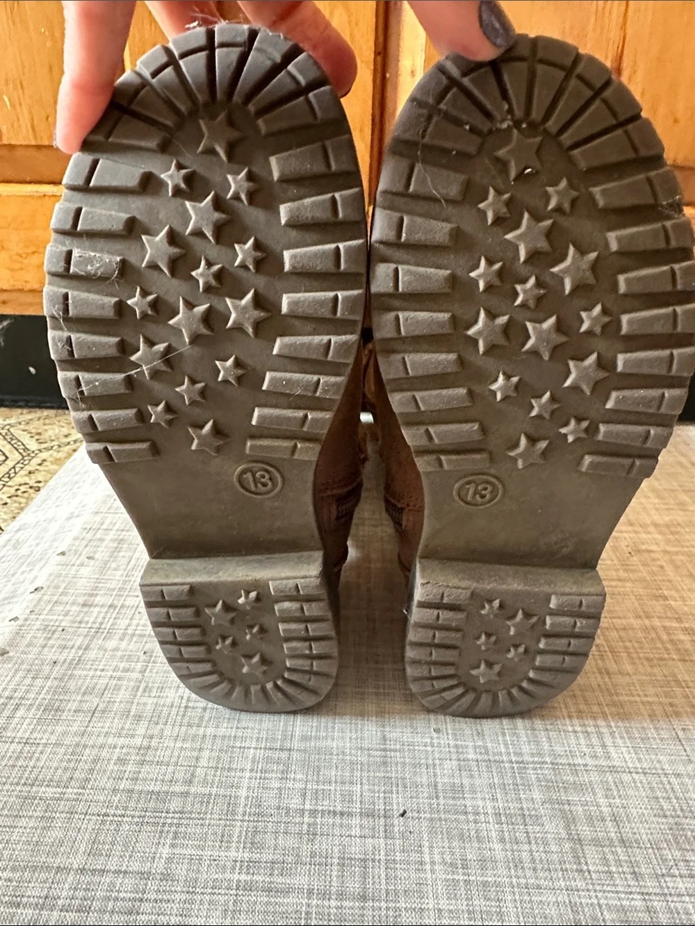 Target Girls Tan Buckle Mid-Calf Boots